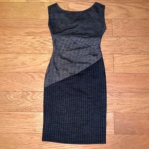 Diane Von Furstenberg Wool Patchwork Sheath Dress